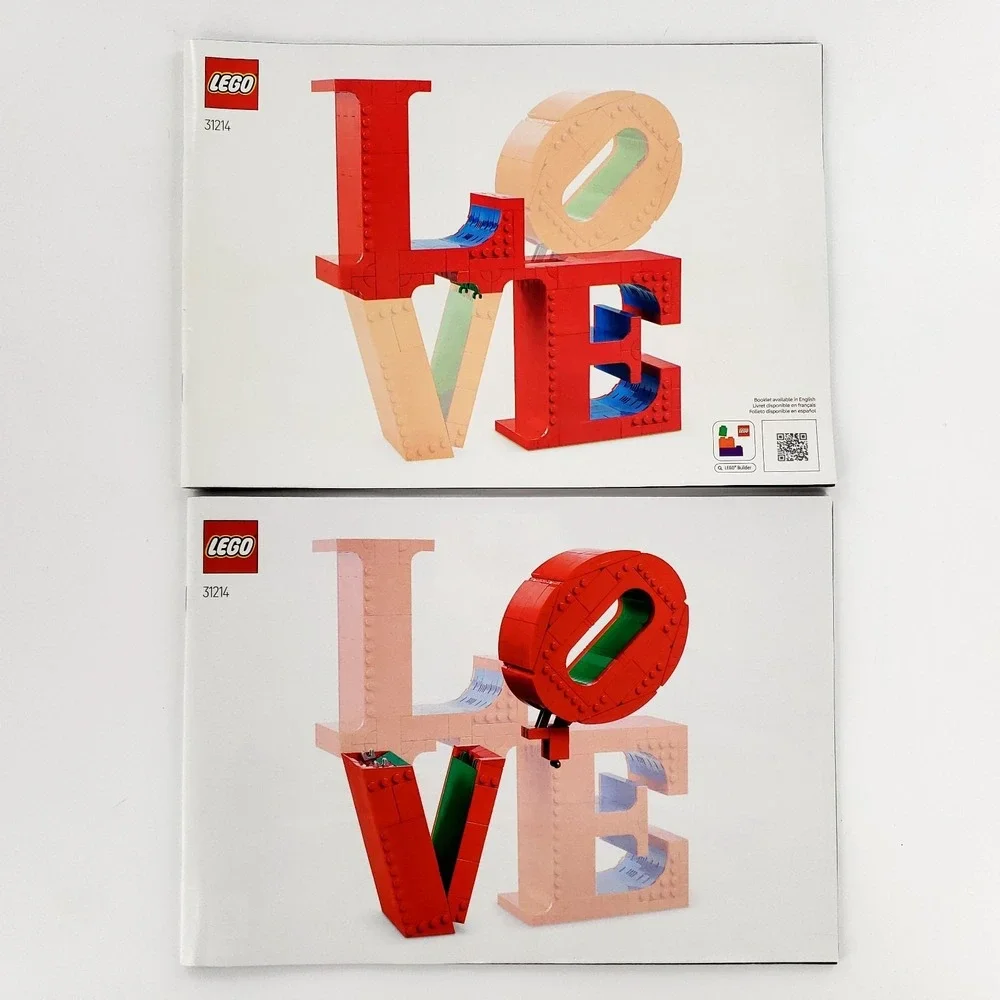 LEGO Art: Love (31214) Complete w/ Instruction Manuals No Box
